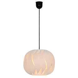 Sampa Suspension design Pearl 120cm PVC blanc réglable compatible LED