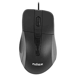 Souris avec Câble et Capteur Optique Nilox MOUSB1001 1000 DPI Noir 