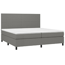 Avis Sommier à lattes,Cadre à lattes de lit et matelas et LED pour Adulte Gris foncé 200x200 cm -MN10463