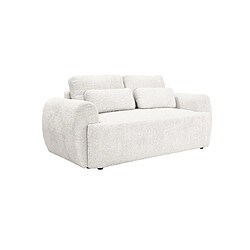 Bestmobilier Mahina - canapé droit 2 places - en tissu bouclette Mahina - canapé droit 2 places - en tissu bouclette - Beige