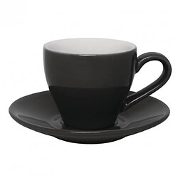 Soucoupe pour Tasse Expresso Grise - Lot de 12 - Olympia - Grès