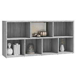 Acheter vidaXL Armoire à livres Sonoma gris 50x25x106 cm