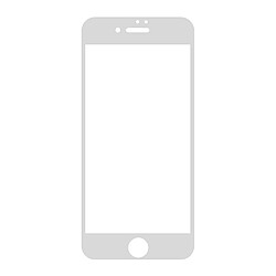 Protecteur écran en verre trempé 9H impression en soie couverture complète blanc pour votre Apple iPhone 8/7 4.7 pouces 