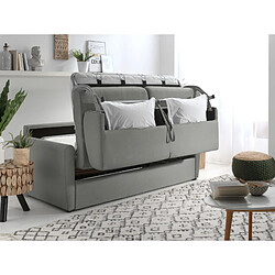 Acheter Lisa Design Ari - Canapé 3 places convertible - couchage quotidien - matelas 12 cm - en tissu