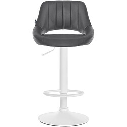 Avis Non Tabouret de bar Milet simili cuir blanc