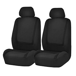 Wewoo Siège de voiture universel housse de en tissu de polyester automobile de de véhicule protecteur accessoires intérieurs 4pcs ensemble noir