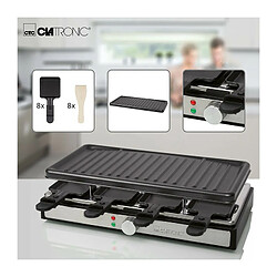 Raclette gril 8 personnes Clatronic RG 3757 Noir pas cher