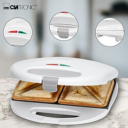 Avis Grille-pain Machine à Sandwich Croque-Monsieur 2 plaques antiadhésives, 750, Blanc, Clatronic, ST 3477