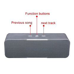 Avis Wewoo Mini enceinte Bluetooth argent HOPESTAR H13 Mini Portable Lapin Sans Fil Haut-Parleur, Micro Intégré, Soutien AUX / Main Appel Gratuit / FM / TF