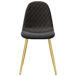 Acheter Maison Chic Lot de 4 Chaises à manger | Chaise de salle à manger cuisine Noir Velours -GKD99392