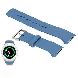 Wewoo Bracelet de montre couleur unie avec dragonne pour Galaxy Gear S2 R720 (bleu marine) 