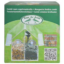 Acheter Decoshop26 Mangeoire combi de fenêtre acrylique transparent DEC022569