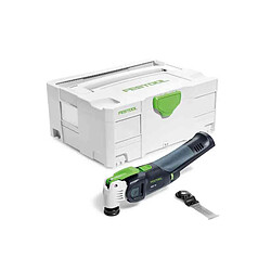 Festool VECTURO OSC 18 E-Basic Outil oxillant sans fil 18V Starlock Max Brushless + Coffret - sans batterie, sans chargeur (576591) (Successeur de 574848) 