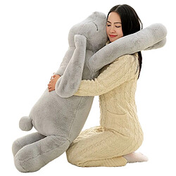 Universal Exportation géant coréen peluche lapin jouet 90cm douce dessin animé grandes oreilles peluche câlin peluche jouet lapin peluche fille cadeau |(Gris)