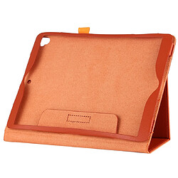 Wewoo Housse Étui Coque Etui à rabat horizontal pour iPad 10.2 / 10.5 texture Litchi avec support Orange pas cher