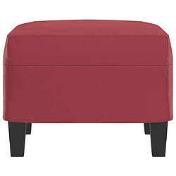 Avis vidaXL Repose-pied Rouge bordeaux 60x50x41 cm Similicuir