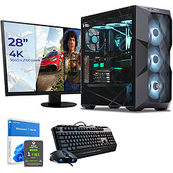 Sedatech Pack PC Gamer Pro • Intel i7-14700KF • RTX4080 • 32 Go DDR5 • 2To SSD M.2 • Windows 11 • Moniteur 28"