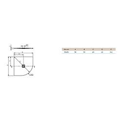 Avis Sanycces - Receveur Strato Quart De Cercle 90X90Cm. Beige