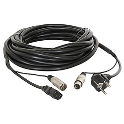 Câble combo de 10m alimentation XLR Skytec