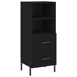 Acheter vidaXL Buffet haut Noir 34,5x34x180 cm Bois d'ingénierie