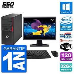 PC Tour Fujitsu P720 Ecran 19" Intel G3220 RAM 32Go SSD 120Go Windows 10 Wifi · Occasion 