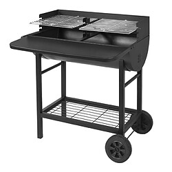 Avis Barbecue à charbon 71 x 35.5cm avec chariot - alabama - RED DECO