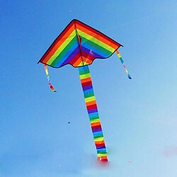 Totalcadeau Cerf-volant en nylon couleur arc-en-ciel