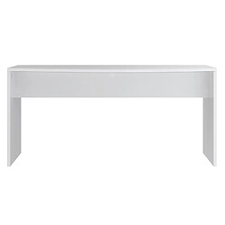 Acheter Pegane Bureau en mélamine coloris blanc - Longueur 160 x profondeur 80 x Hauteur 75 cm