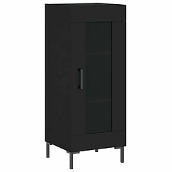 Maison Chic Buffet,Meuble de Rangement,commode pour salon,Cuisine Noir 34,5x34x90 cm Bois d'ingénierie -MN42087