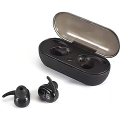 Universal Casque sans fil double oreille étanche (noir) 