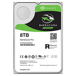 Seagate Technology BarraCuda Pro 8 To 3.5"" SATA III (6 Gb/s) Cache 256 Mo Disque dur interne SATA III (6 Gb/s) 3.5'' 7200 Tr/min cache 256 Mo ST8000DM0004