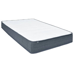 vidaXL Matelas de sommier à lattes 190x140x20 cm tissu 