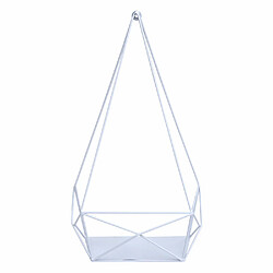 Avis Mendler Étagère murale HWC-K79, Étagère suspendue Étagère de décoration Étagère de cuisine, métal 44x23x11cm ~ blanc