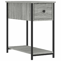 Maison Chic Lot de 2 Tables de chevet,Table de nuit,Table d'appoint pour salon sonoma gris 30x60x60cm bois d'ingénierie -MN81657 pas cher