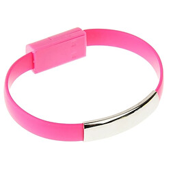 Avis Wewoo Câble Magenta pour iPhone 6 et 5S & 5C 5, Longueur: 24cm de chargement de données de synchronisation de bracelet portable,