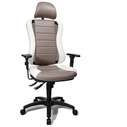 Topstar Siège de bureau de qualité professionnelle HEAD POINT RS Gris / Blanc 