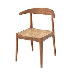 Rendez Vous Deco Chaise Java en bois de teck et tressage cannage en rotin 