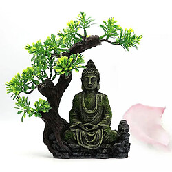 Avis Délicat Artisanat Résine Zen Bouddha Statue Aquarium Repaire Bocal À Poissons Paysage Scène de Poissons Cachette Réservoir de Bureau À Domicile Décor