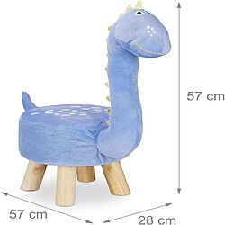 Helloshop26 Tabouret animalier pour enfants bleu 13_0002752