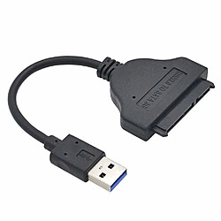 INECK® Cable USB 3.0 vers SATA Adapteur disque dur 2.5 SSD HDD Convertisseur USB vers SATA - Noir