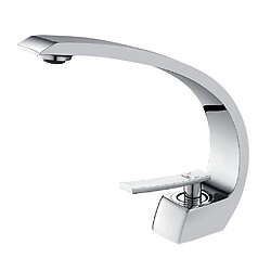 Acheter AURALUM MAX® Mitigeur Cascade de Lavabo, Robinet en Laiton pour Lavabo et Vasque, Mitigeur de Lavabo à Poignée Unique avec Aérateur Amovible, Chromé