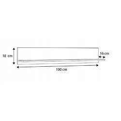 Acheter Mpc Etagère 100 cm chêne wotan