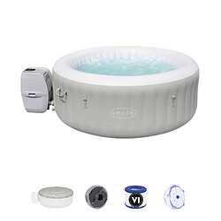 Spa Gonflable Bestway Lay-Z-Spa Tahiti Pour 2-4 personnes Rond 180x66 cm avec Lumières LED 