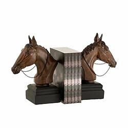 Paris Prix Lot de 2 Serre-Livres Design Cheval 29cm Marron