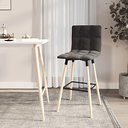 vidaXL Tabouret de bar Noir Tissu 