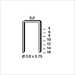 Agrafes V-08 galvanisé ALSAFIX - boîte 10000 - 6V-081