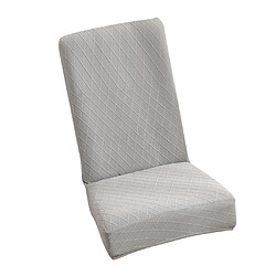 Housse De Chaise De Salle à Manger Housse De Protection De Chaise Housse Gris Clair pas cher