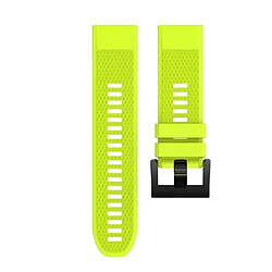 Wewoo Bracelet pour montre connectée Dragonne rapidement amovible en silicone Fenix 5X 26mm Vert