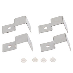 pinces pour aquarium 4pcs inox support de support de clip de couvercle de réservoir de poissons d'aquarium en acier inoxydable 19mm