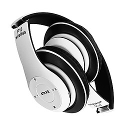 Avizar Casque Audio Sans Fil Bluetooth 4.0 micro-SD P15 Blanc